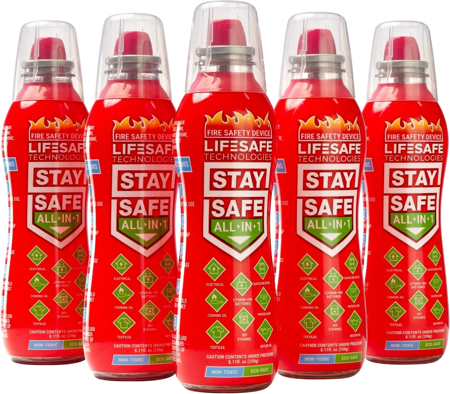 StaySafe All-in-1 5-pack — 5 bottles